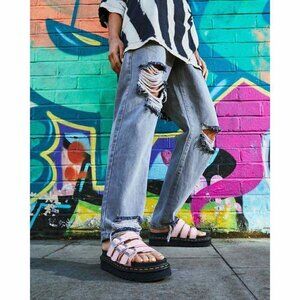 NWOT Dr. Martens Blaire Slide Platform Sandal Chalk Pink